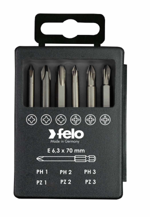 Set bitova Felo Industrial Bit-box Profi 73 mm PH/PZ 03291716 6 kom