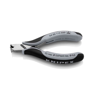 KNIPEX Čeone sečice za elektroniku ESD 115mm - 64 02 115 ESD