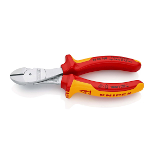 KNIPEX Bočne sečice ojačane izolovane 1000V VDE 160mm blister pakovanje - 74 06 160 SB