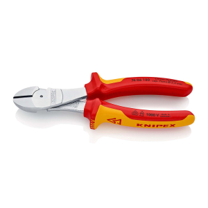 KNIPEX Bočne sečice ojačane izolovane 1000V VDE 180mm blister pakovanje - 74 06 180 SB