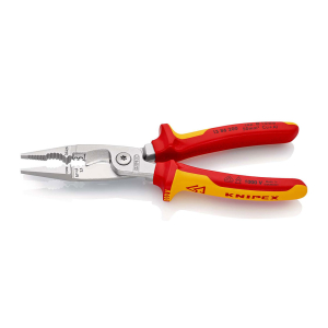KNIPEX Klešta za električne instalacije 1000V VDE hromirane 200mm blister pakovanje - 13 86 200 SB