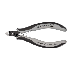 KNIPEX Precizne kose sečice za elektroniku ESD 120mm - 79 02 120 ESD