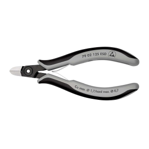 KNIPEX Precizne kose sečice za elektroniku ESD 125mm - 79 02 125 ESD