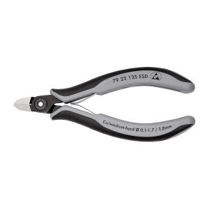 KNIPEX Precizne kose sečice za elektroniku ESD 125mm - 79 22 125 ESD