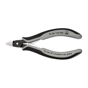 KNIPEX Precizne kose sečice za elektroniku ESD 125mm - 79 42 125 ESD