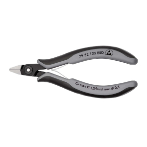 KNIPEX Precizne kose sečice za elektroniku sa stezaljkom ESD 125mm - 79 52 125 ESD