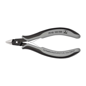 KNIPEX Precizne kose sečice za elektroniku sa stezaljkom ESD 125mm - 79 62 125 ESD