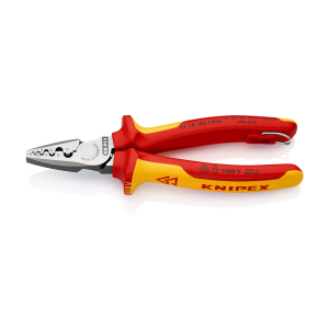 KNIPEX Klešta za krimpovanje hilzni (kablovskih završetaka) 1000V VDE 180mm - 97 78 180 T BK